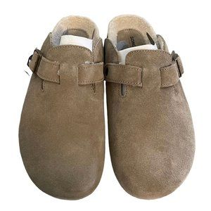 Sonoma Women's Goods For Life Burmese Slip On Clogs Taupe Size:8 Light Beige NWT